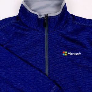 ELEVATE Men's Large Blue Microsoft Zip Jacket